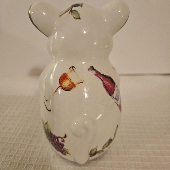 Bella Casa By Ganz Ceramic Mouse Figurine Parmesan Cheese Shaker ~ 5" Tall - Picture 5 of 9